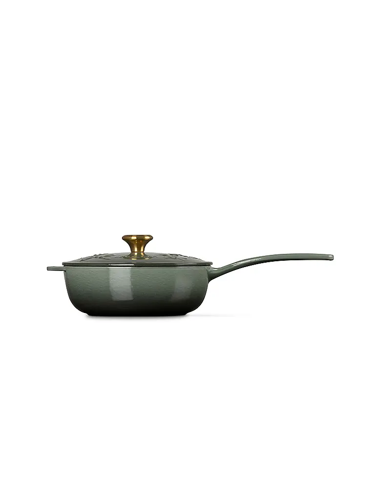 LE CREUSET | Stielkasserolle mit Deckel 21cm HOLLY Thyme | Verde oscuro