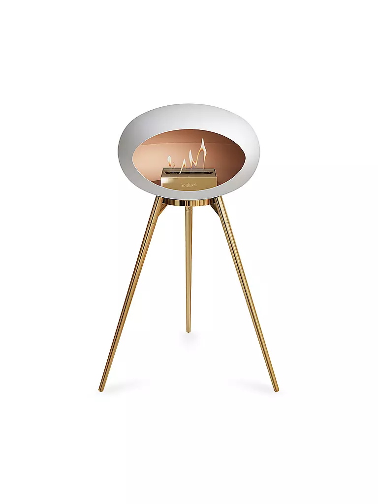 LE FEU | Chimenea LE FEU GROUND HIGH Blanco/Oro rosa | Blanco