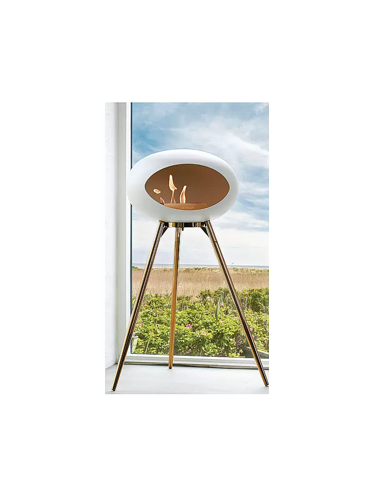 LE FEU | Chimenea LE FEU GROUND HIGH Blanco/Oro rosa | Blanco