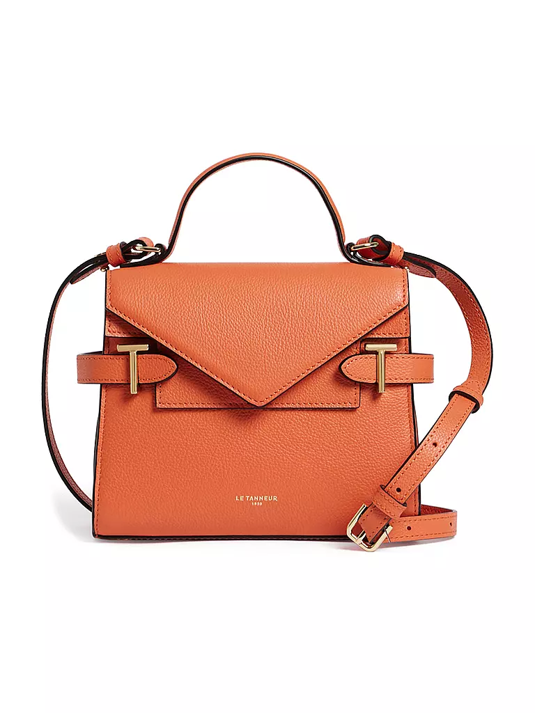 LE TANNEUR | Ledertasche - Henkeltasche EMILIE FLAP Small | Naranja
