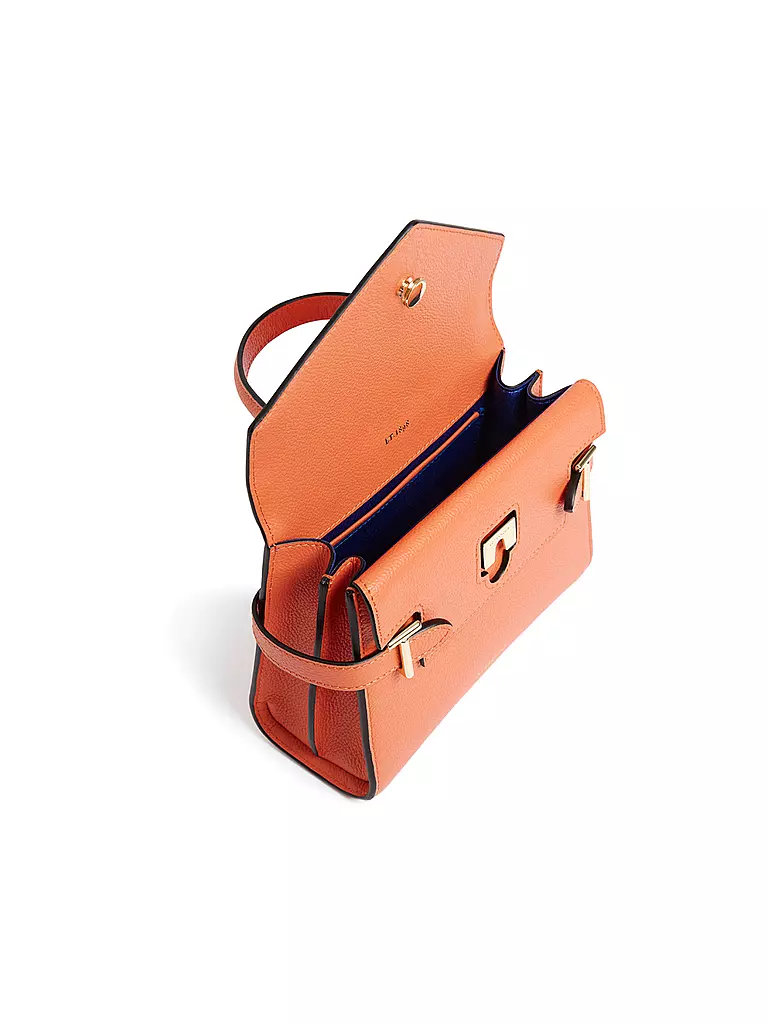 LE TANNEUR | Ledertasche - Henkeltasche EMILIE FLAP Small | Naranja