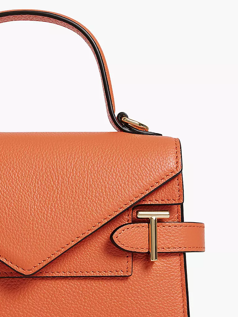 LE TANNEUR | Ledertasche - Henkeltasche EMILIE FLAP Small | Naranja