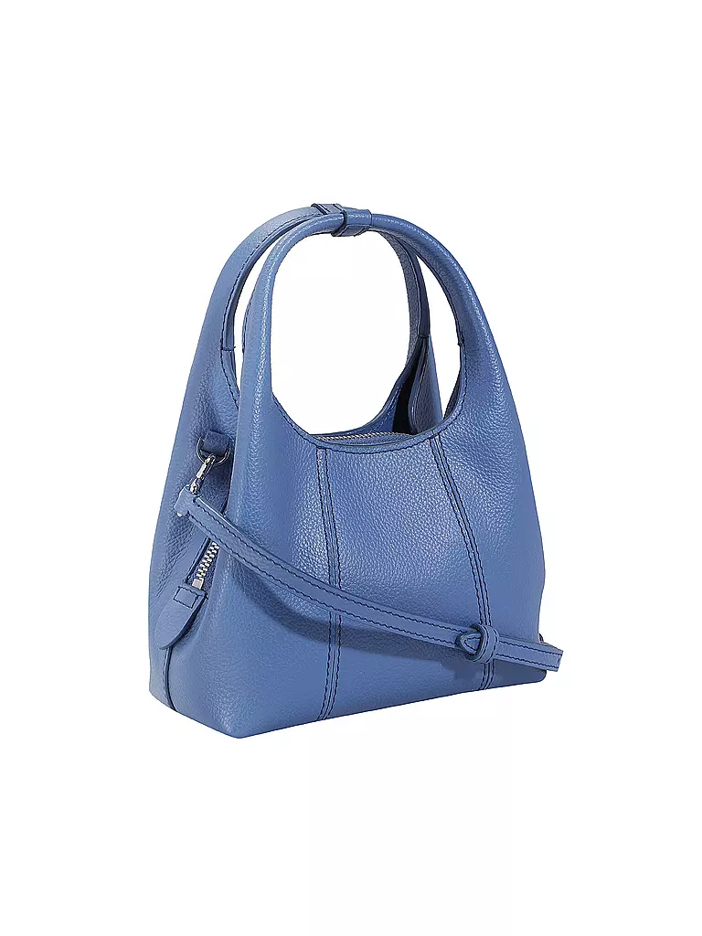 LE TANNEUR | Ledertasche - Hobo Bag JULIETTE Mini | Azul claro