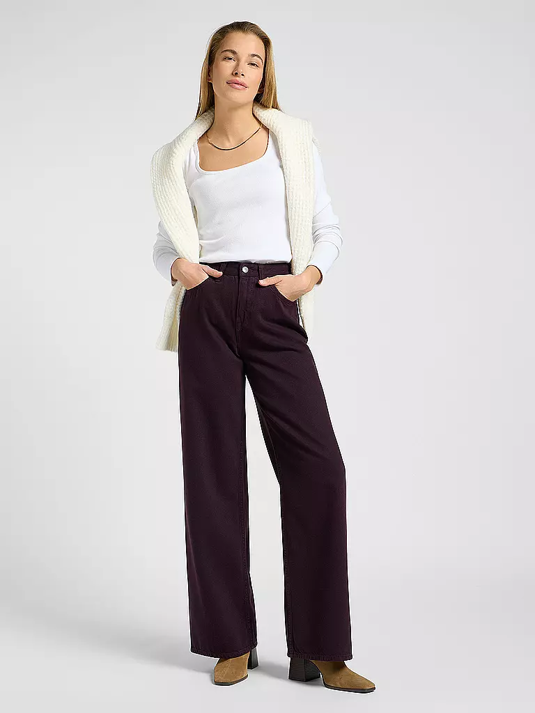 LEE | Jeans de pierna ancha STELLA | Rojo oscuro