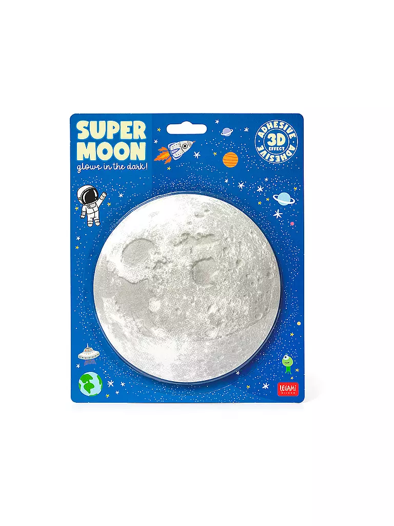 LEGAMI | Luna luminosa autoadhesiva SUPER MOON | Sin color
