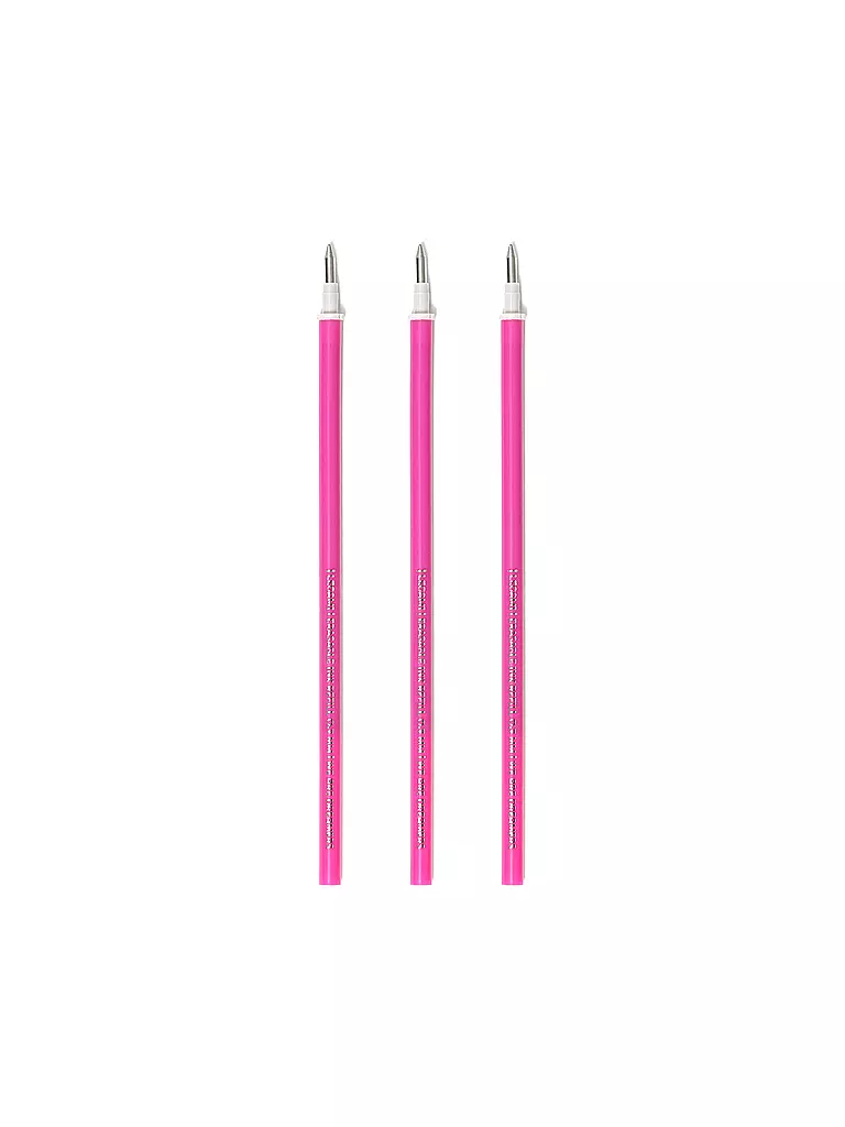 LEGAMI | Recambio para bolígrafo de gel borrable, paquete de 3 unidades. Rosa | Sin color