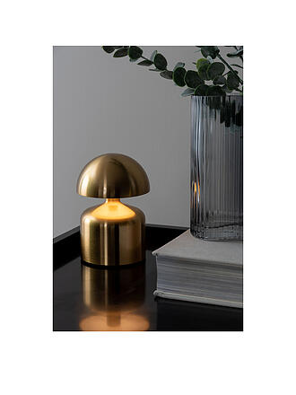 LEITMOTIV | Lámpara de mesa LED IMPETU Oro Cepillado