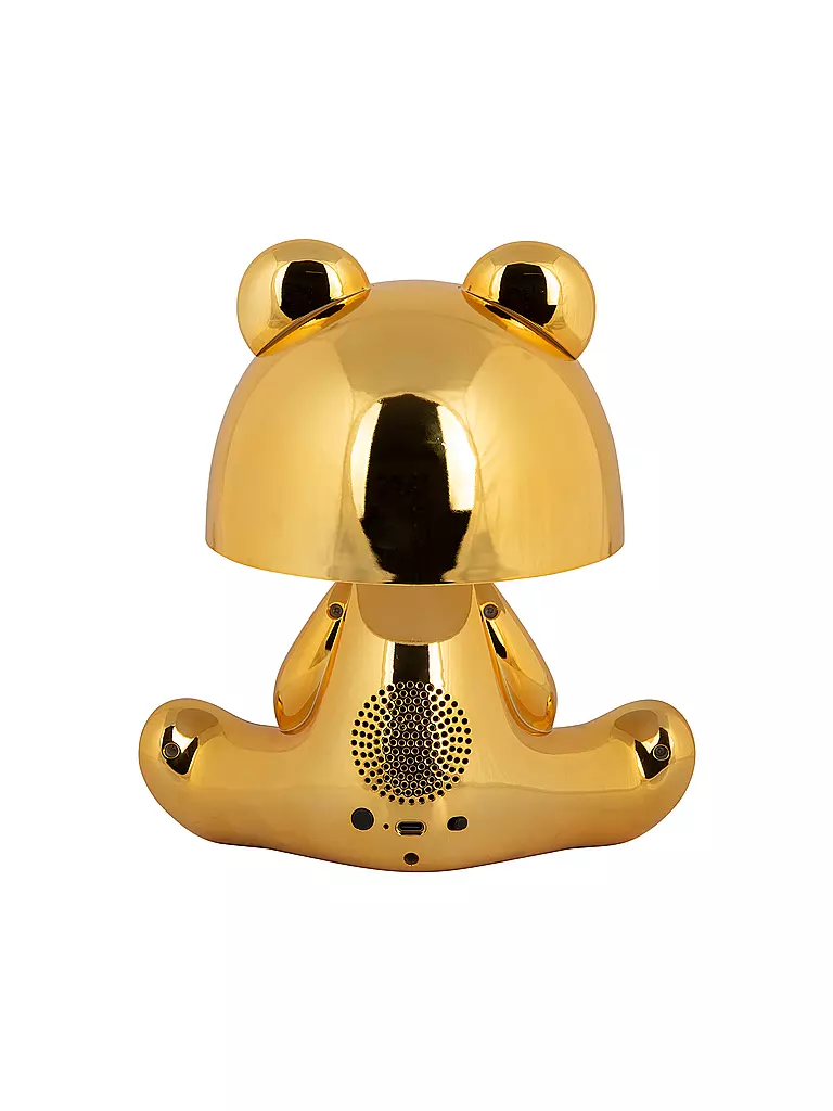 LEITMOTIV | Lámpara de mesa LED BEAR Bluetooth chapada en oro | 