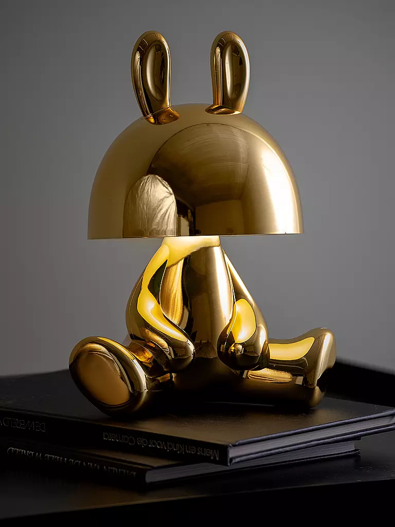 LEITMOTIV | Lámpara de mesa LED BUNNY Bluetooth Chapado en oro | Oro