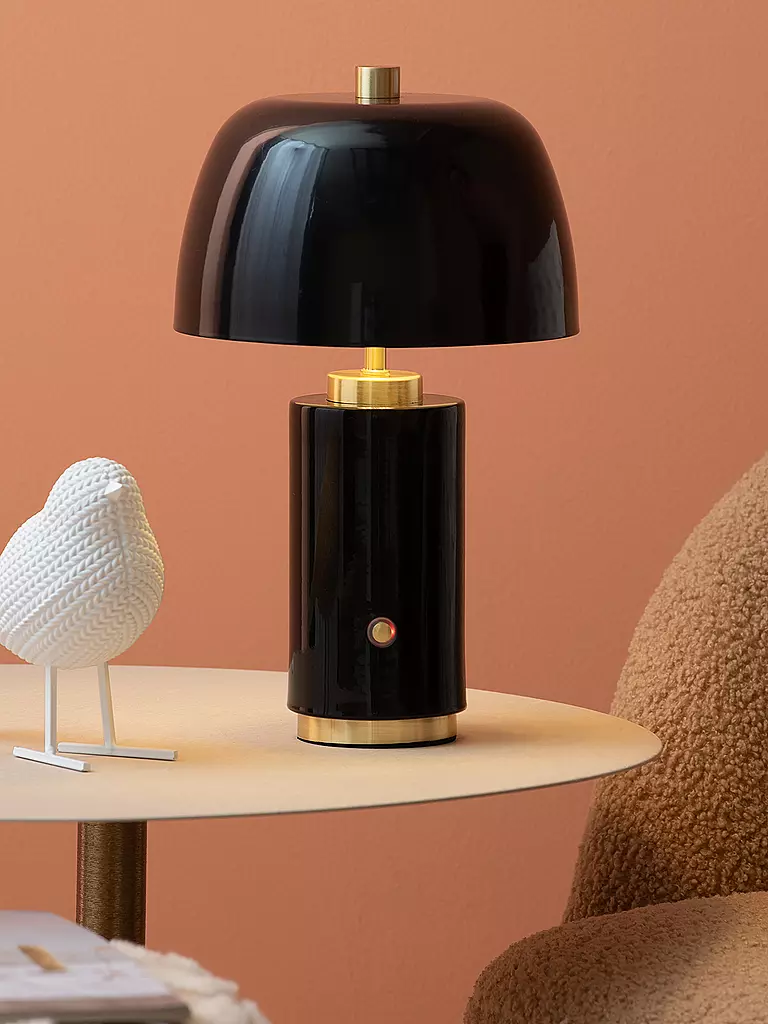 LEITMOTIV | Lámpara de mesa LED FREYA Iron Black | schwarz