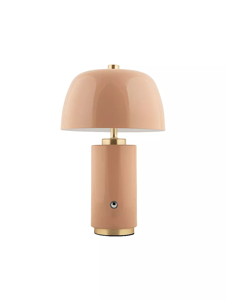 LEITMOTIV | Lámpara de mesa LED FREYA Iron Soft Brown | Marrón claro