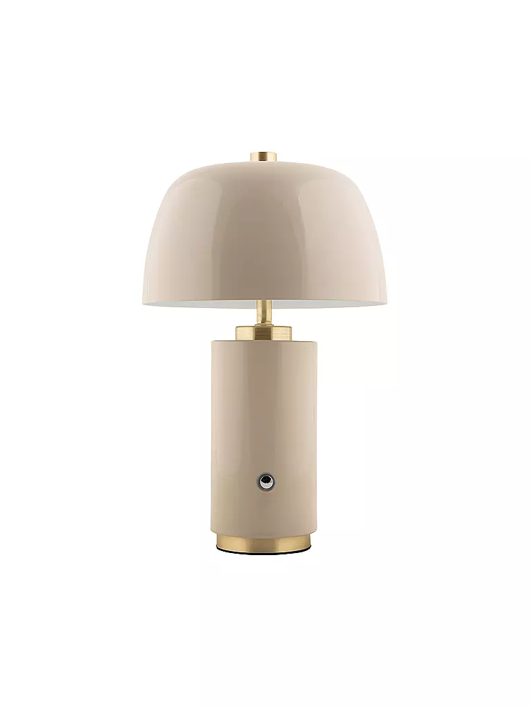 LEITMOTIV | Lámpara de mesa LED FREYA Iron Warm Grey | Gris claro