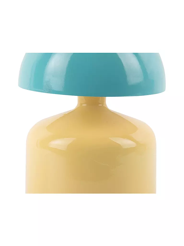 LEITMOTIV | Lámpara de mesa LED FUNKY IMPETU Amarillo Suave/Turquesa | Amarillo