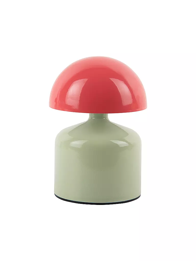 LEITMOTIV | Lámpara de mesa LED FUNKY IMPETU Verde Suave/Rojo Escarlata | hellgrün