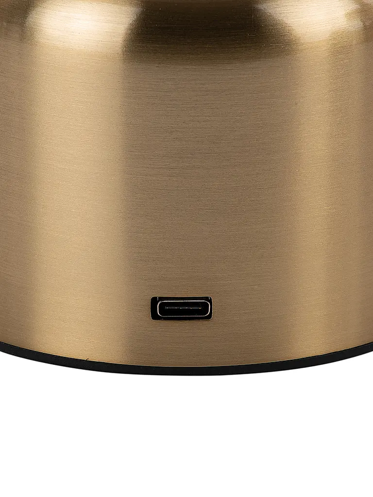 LEITMOTIV | Lámpara de mesa LED IMPETU Oro Cepillado | 