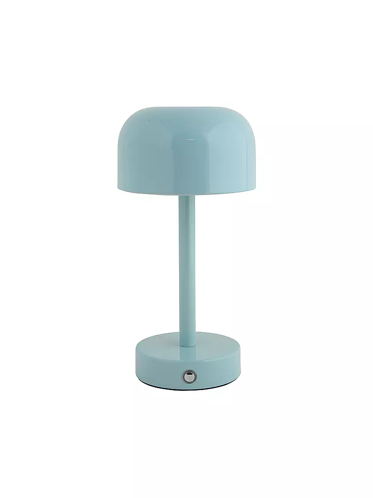 LEITMOTIV | Lámpara de mesa LED JAMES Iron Shiny | Azul claro