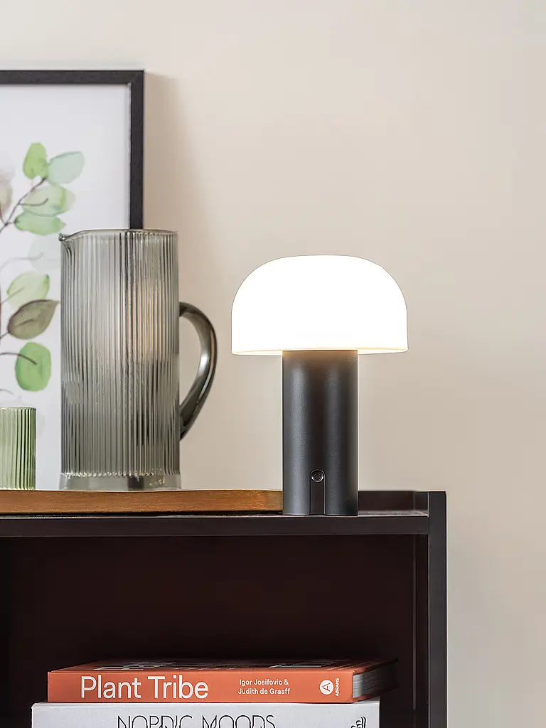 LEITMOTIV | Lámpara de mesa LED LUCA Black | Negro