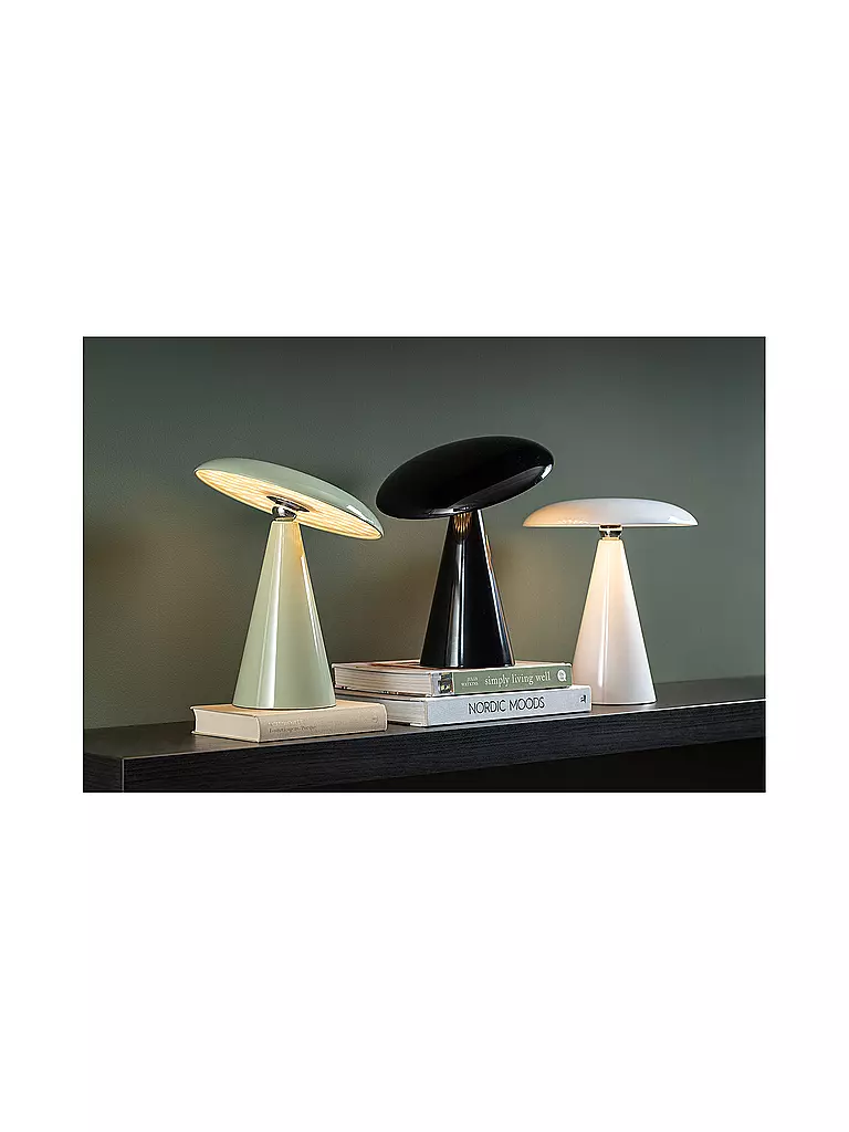 LEITMOTIV | Lámpara de mesa LED PHOEBE 23cm Jade Grisáceo | Verde claro