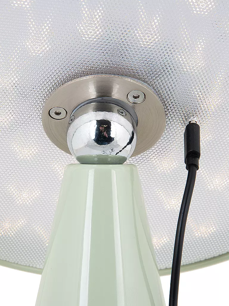 LEITMOTIV | Lámpara de mesa LED PHOEBE 23cm Jade Grisáceo | Verde claro