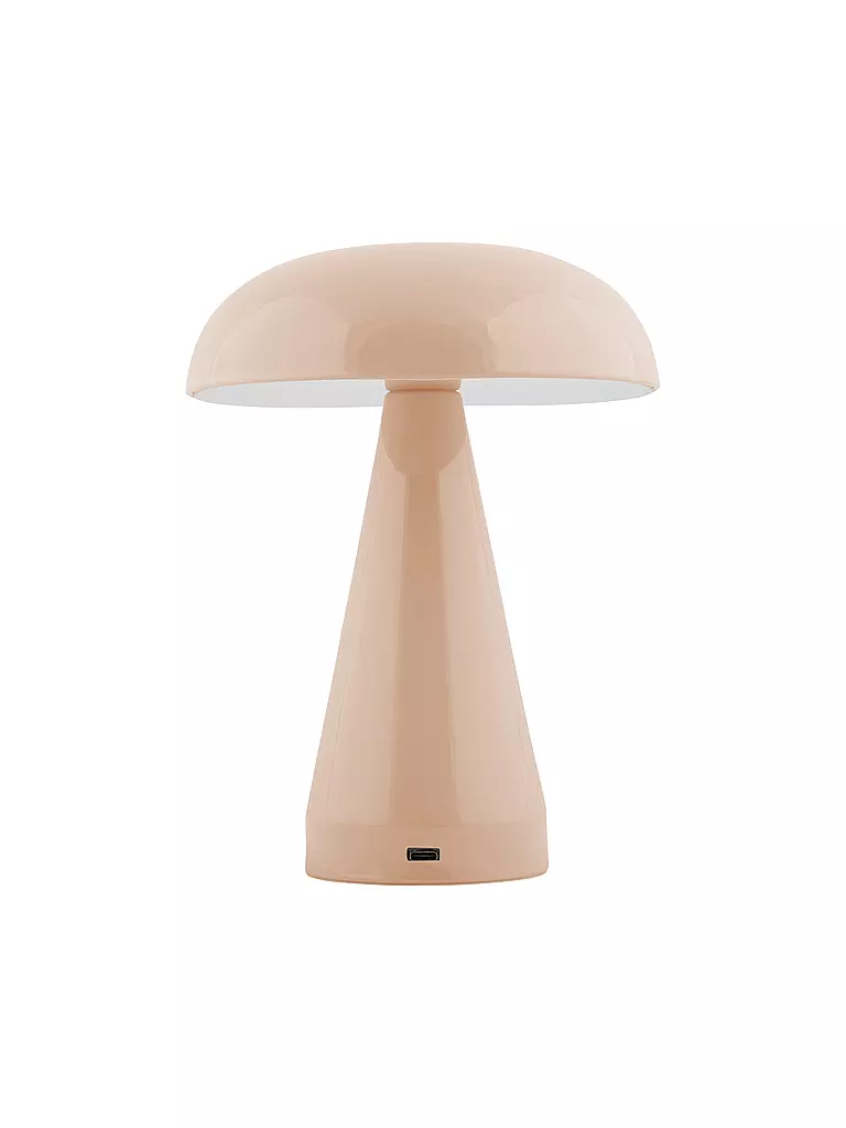 LEITMOTIV | Lámpara de mesa LED RACHEL Iron Soft Brown | hellbraun