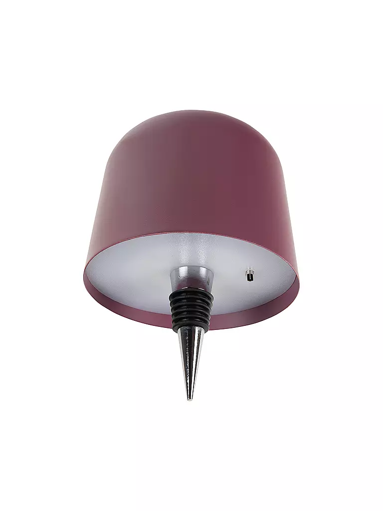 LEITMOTIV | Lámpara LED para botella CONE HAT Dark Mauve | Baya