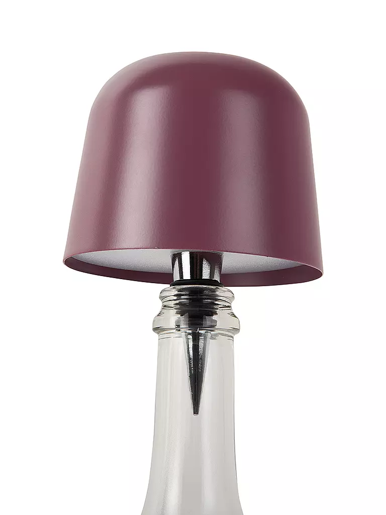 LEITMOTIV | Lámpara LED para botella CONE HAT Dark Mauve | Baya