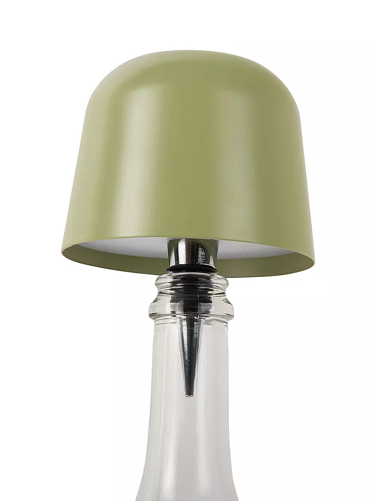 LEITMOTIV | Lámpara LED para botella CONE HAT Tea Green | grün