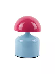LEITMOTIV | Lámpara de mesa LED FUNKY IMPETU color melocotón naranja/azul aguamarina | Azul claro