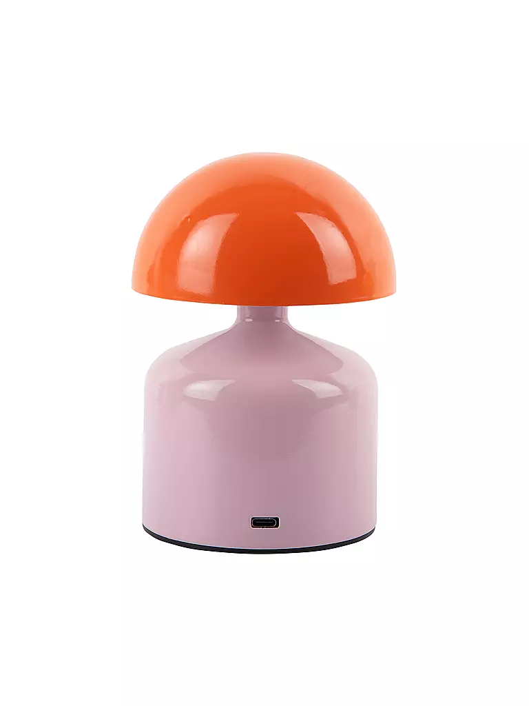 LEITMOTIV | LED Tischlampe FUNKY IMPETU Soft Pink/Bright Orange | Rosa