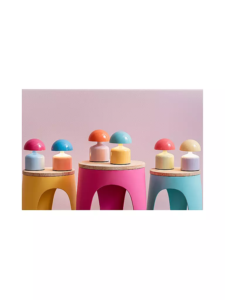 LEITMOTIV | LED Tischlampe FUNKY IMPETU Soft Purpple/Bright Yellow | Lila