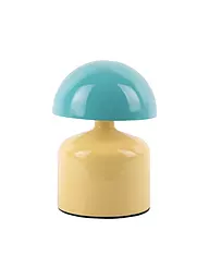 LEITMOTIV | Lámpara de mesa LED FUNKY IMPETU color melocotón naranja/azul aguamarina | Amarillo