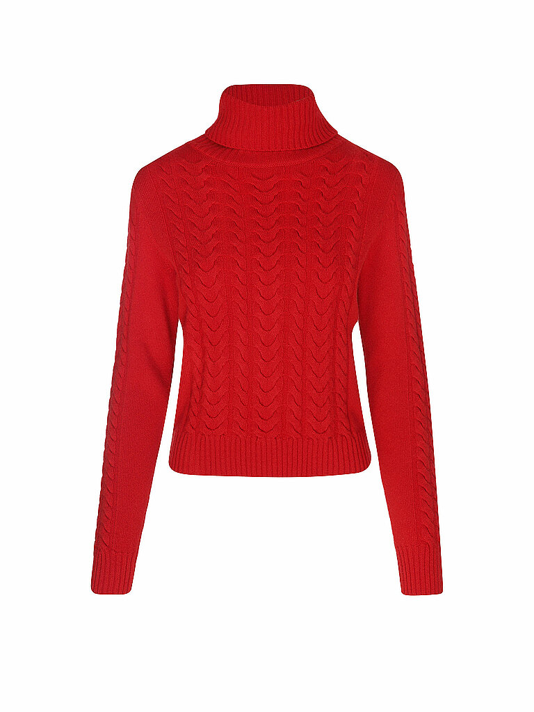 Lena Hoschek Jersey de cuello alto STANLEY rojo