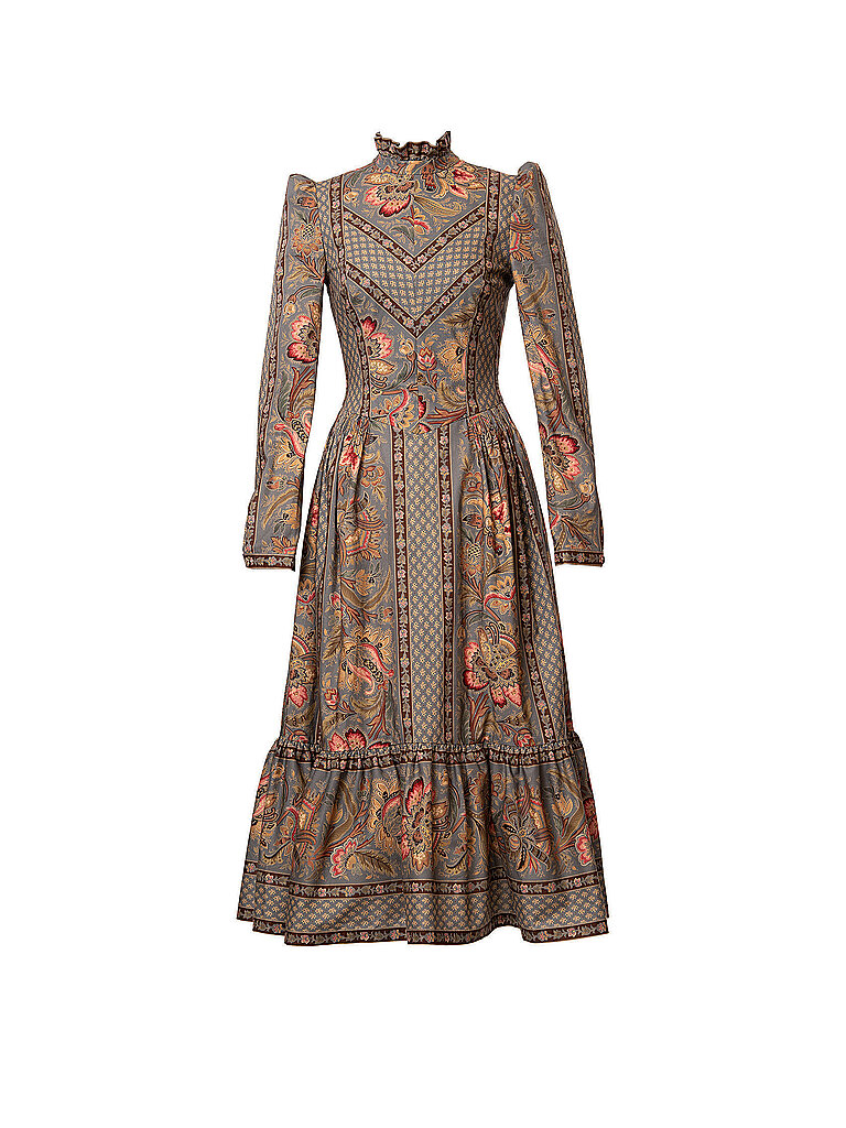 Lena Hoschek Midikleid PRAIRIE marrón