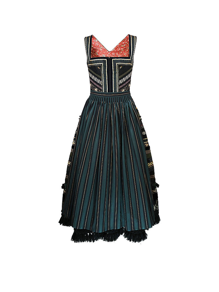 Lena Hoschek Dirndl ANNIVERSARY verde oscuro