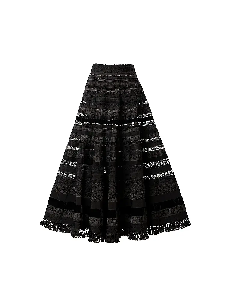 LENA HOSCHEK | Falda de cintas OPULENCE RIBBON | Negro
