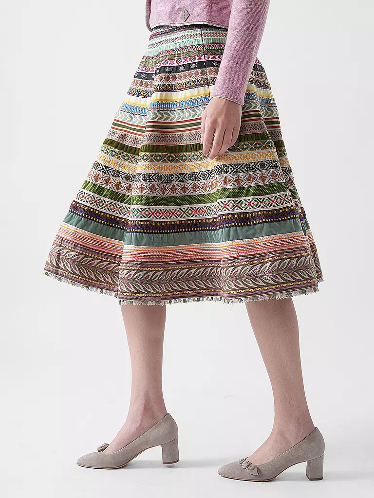 LENA HOSCHEK | Falda de cintas SWING RIBBON | Verde