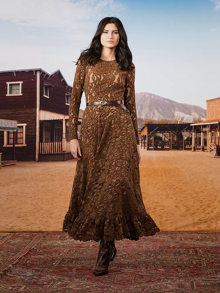 LENA HOSCHEK | Maxikleid MILEY | Marrón