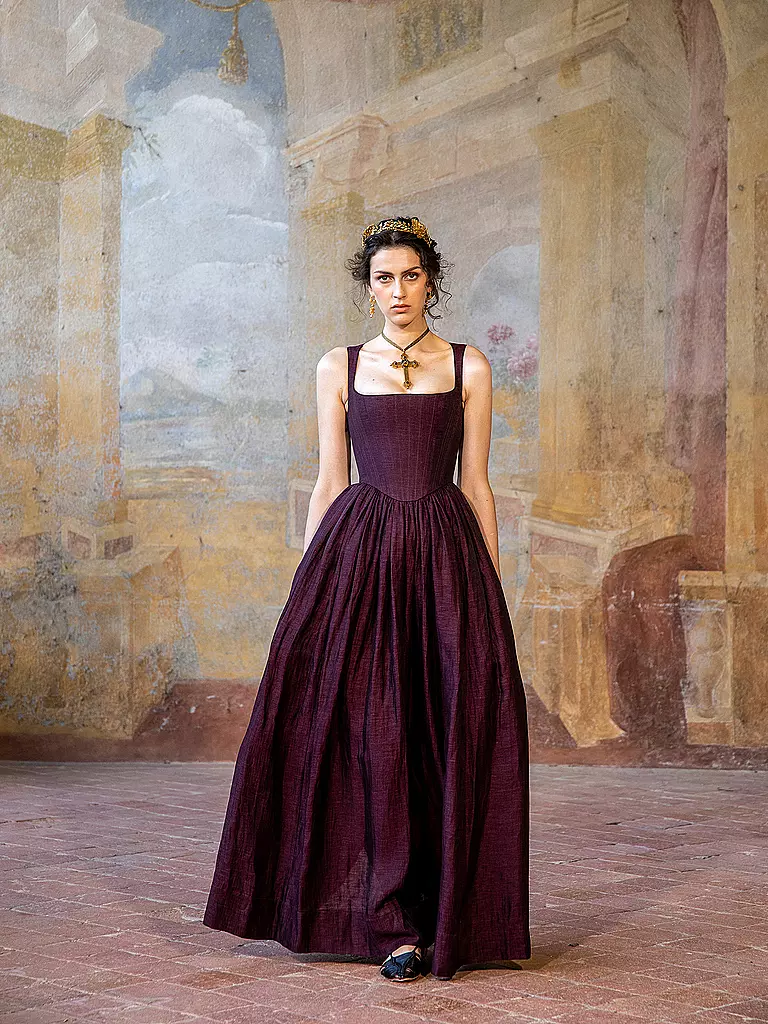 LENA HOSCHEK | Maxivestido THEODORA | Rojo oscuro