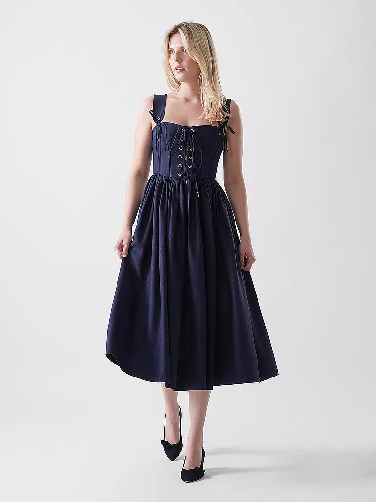 LENA HOSCHEK | Midikleid GIUSEPPINA | Azul oscuro
