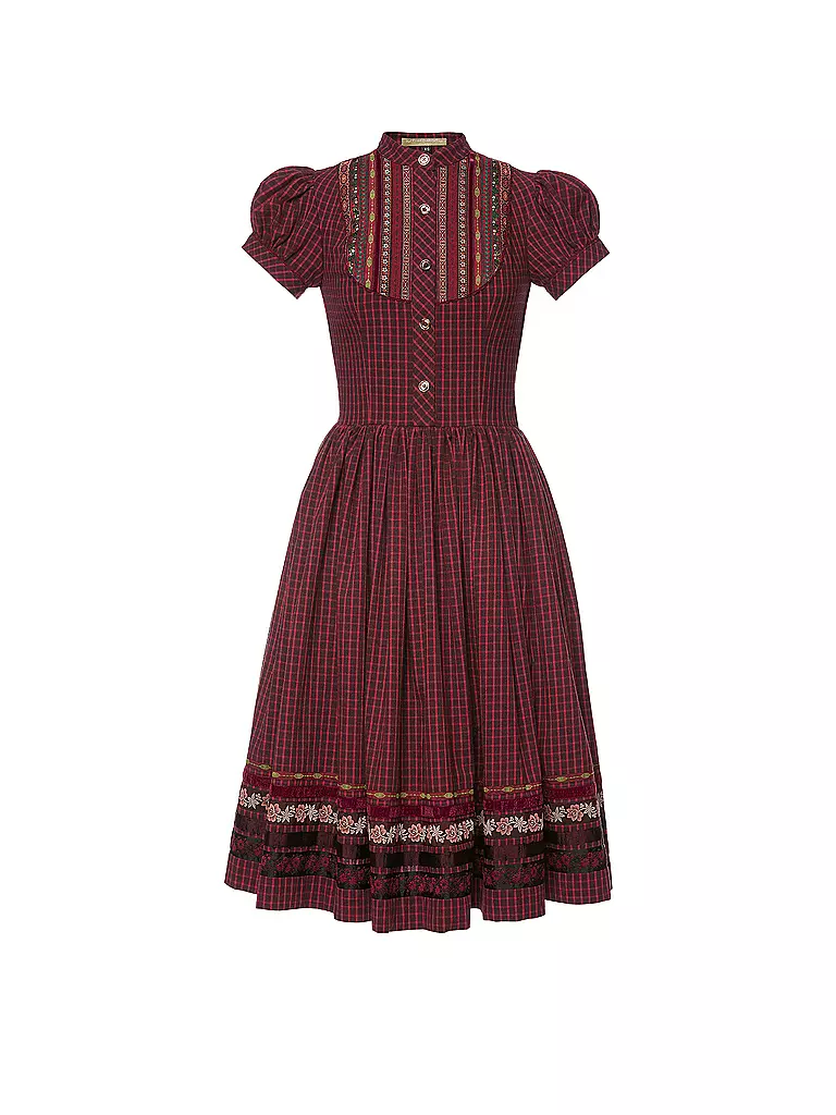 LENA HOSCHEK | Midikleid GRETL | Rojo oscuro