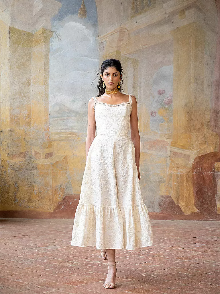 LENA HOSCHEK | Midikleid SERAFINA | Blanco