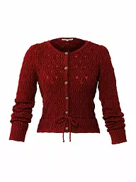 LENA HOSCHEK | Strickjacke RESI | Rojo oscuro