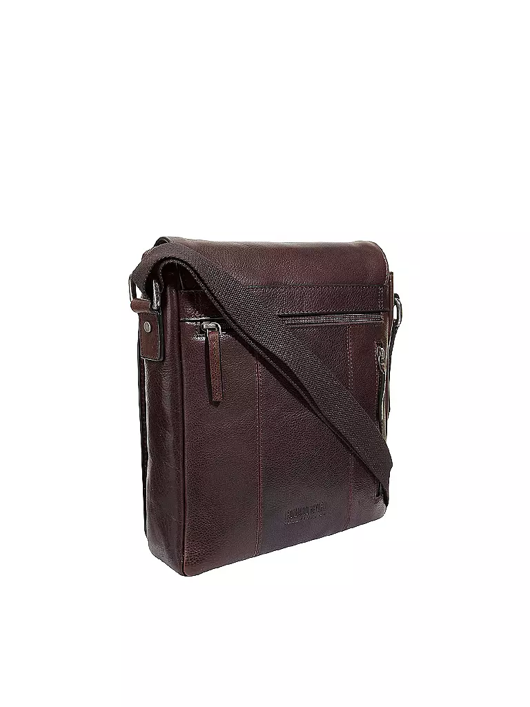 LEONHARD HEYDEN | Ledertasche - Umhängetasche " Roma " S | Marrón