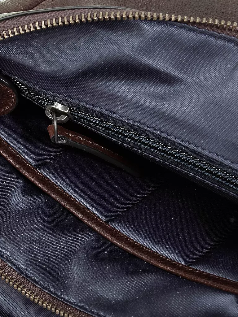 LEONHARD HEYDEN | Ledertasche - Umhängetasche " Roma " S | Marrón