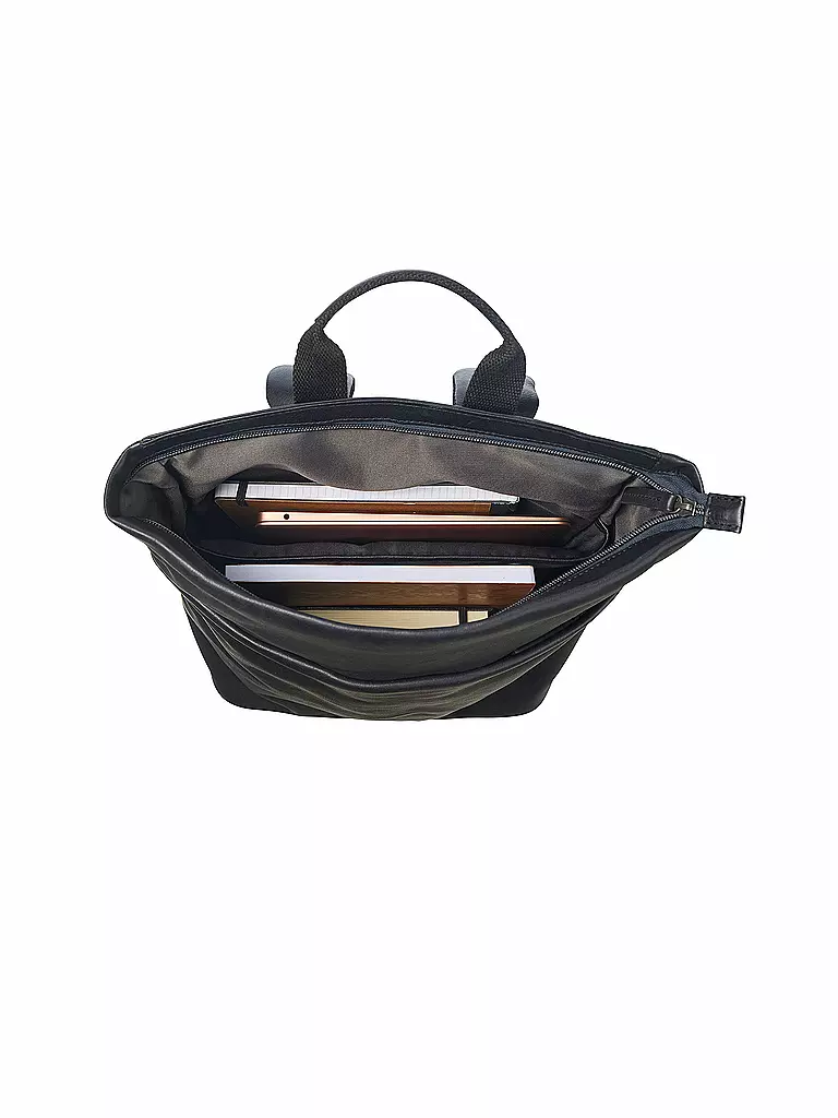 LEONHARD HEYDEN | Nombre del producto: Mochila de cuero Hamburg | Negro