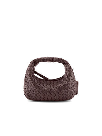 LES VISIONNAIRES | Bolso de cuero - Mini Bolso GRETA MICRO WEAVE SILKY