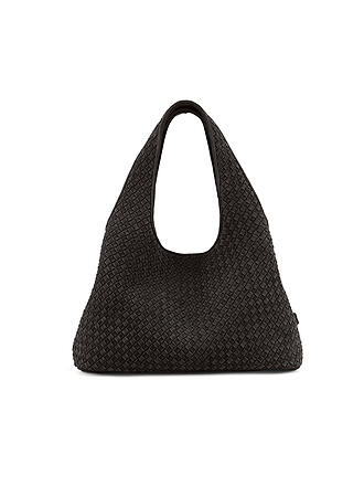 LES VISIONNAIRES | Bolso de piel - Hobo Bag PAZ WEAVE COZY