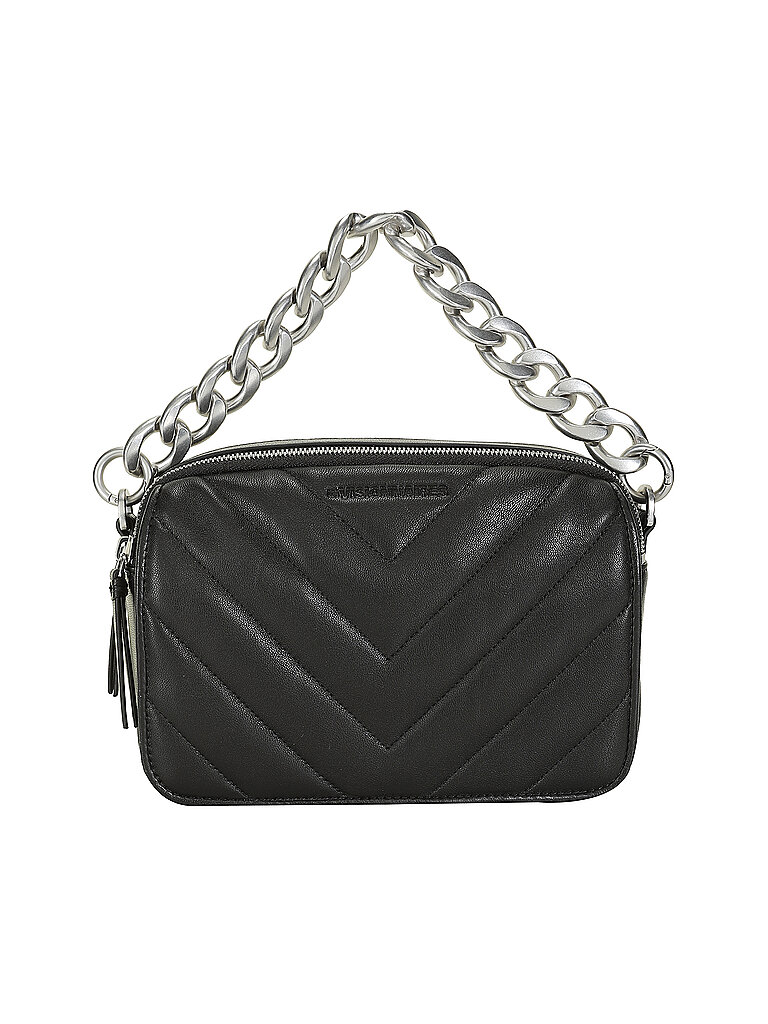 Les Visionnaires Bolso de piel - Bandolera EMILY QUILTING negro