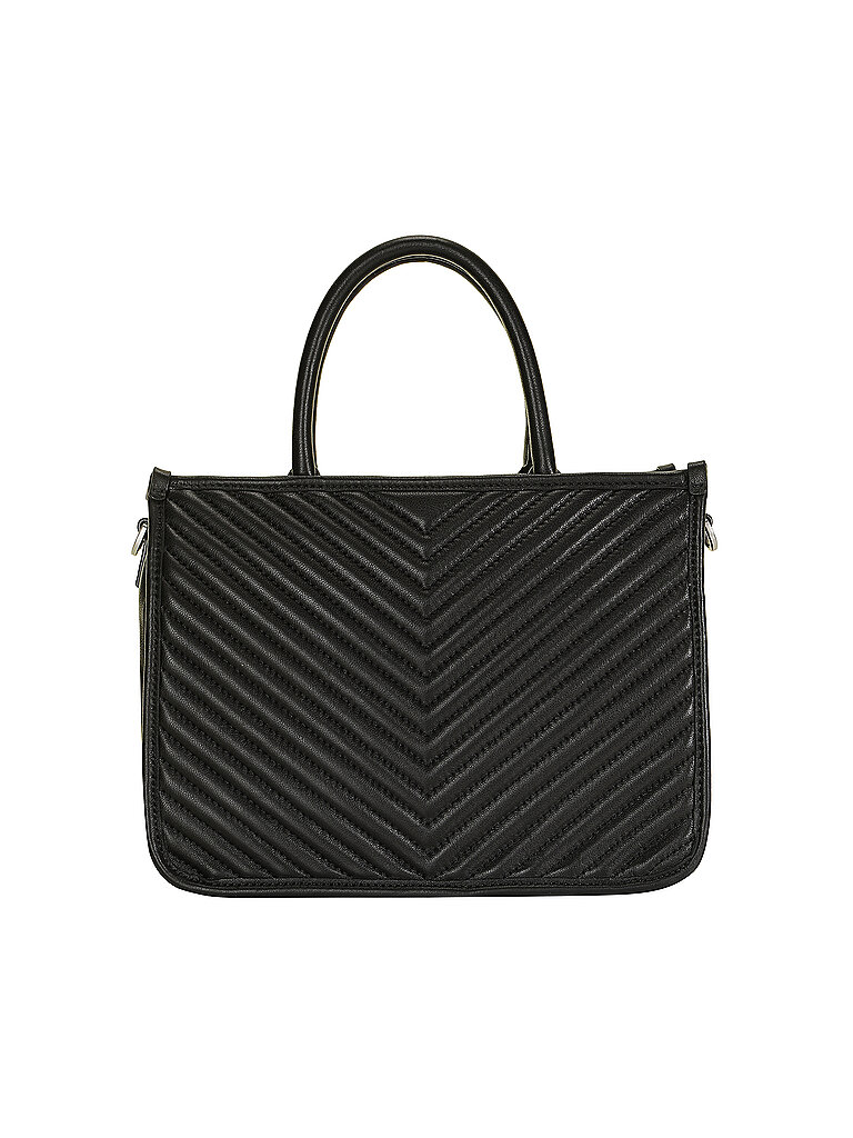 Les Visionnaires Bolso de piel - Tot Bag LENA QUILTING negro
