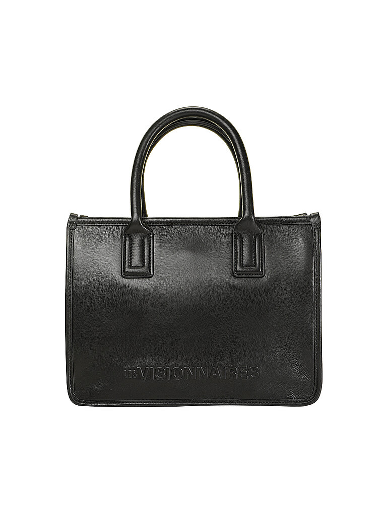 Les Visionnaires Bolso de piel - Tote Bag LENA SILKY negro